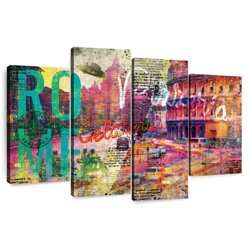 Nicci Rome City papier journal grunge, H 48 po x l 75 po