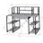 Amiel Full-Function Grey Treatment Writing Desk