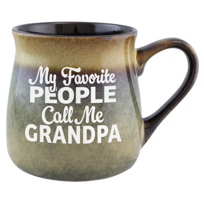 My Favourite People Call Me Grandpa Sand Etched Ceramic Coffee Mug, 16oz