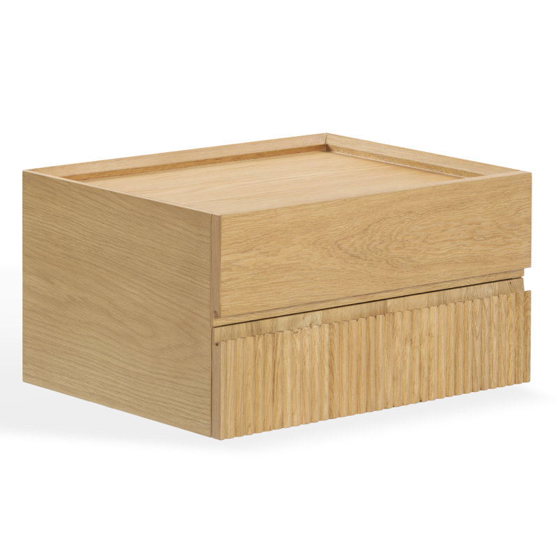 Table de chevet flottante Archibald Dontay, Naturel