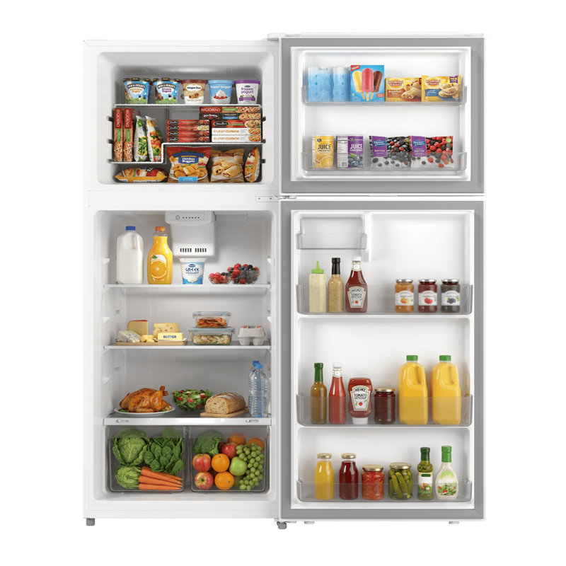 Réfrigérateur à congélateur supérieur sans givre Energy Star de 28 po de large et d'une capacité de 17,6 pi³