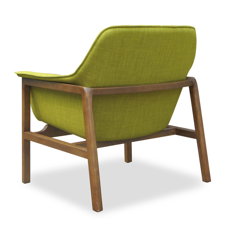 Miller Upholstered Armchair, Green Linen Blend
