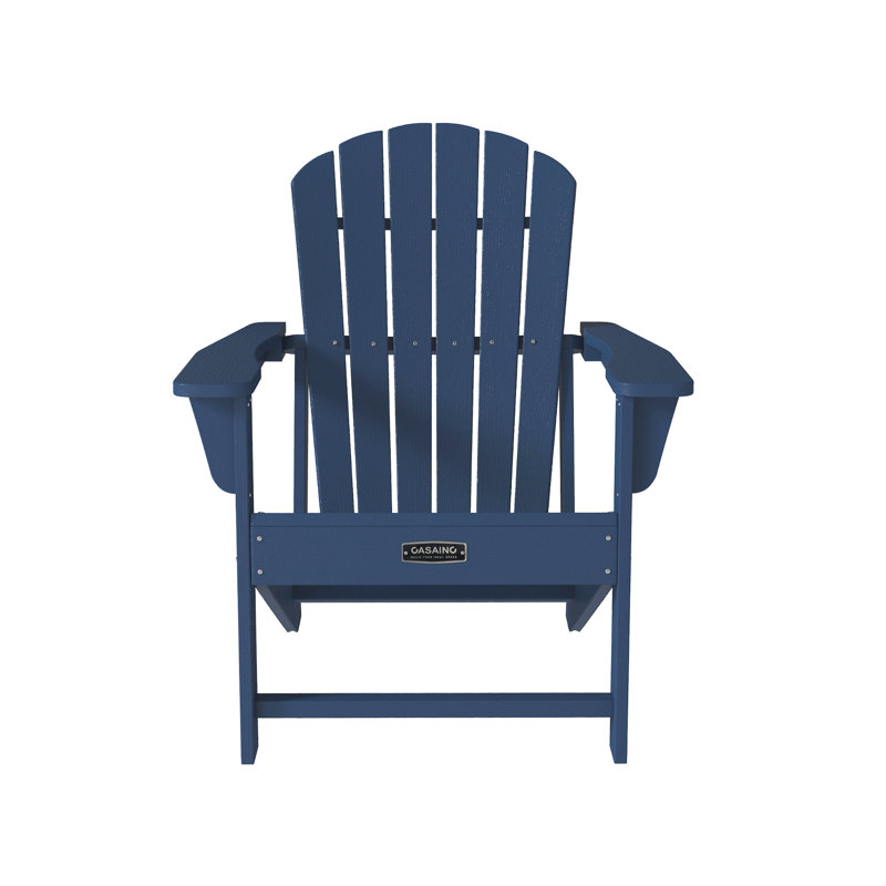 Chaise Adirondack pliante en PEHD pour l'extérieur, Bleu
