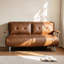 2 Seater Faux Leather Sofa Bed
