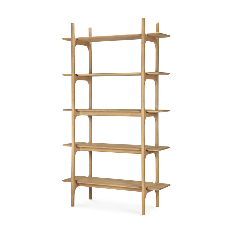 PI rack - varnished mahogany - dark brown 110/39/187, Oak