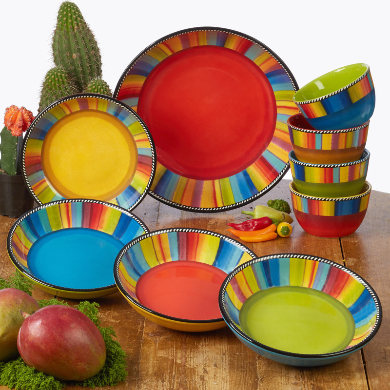 Certified International Sierra Set/4 Salad Plate  4 Asst.