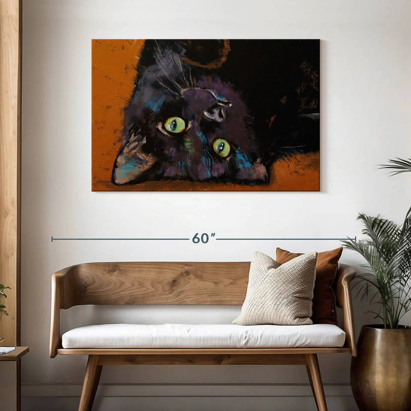 Upside Down Kitten, 30" H x 45" W
