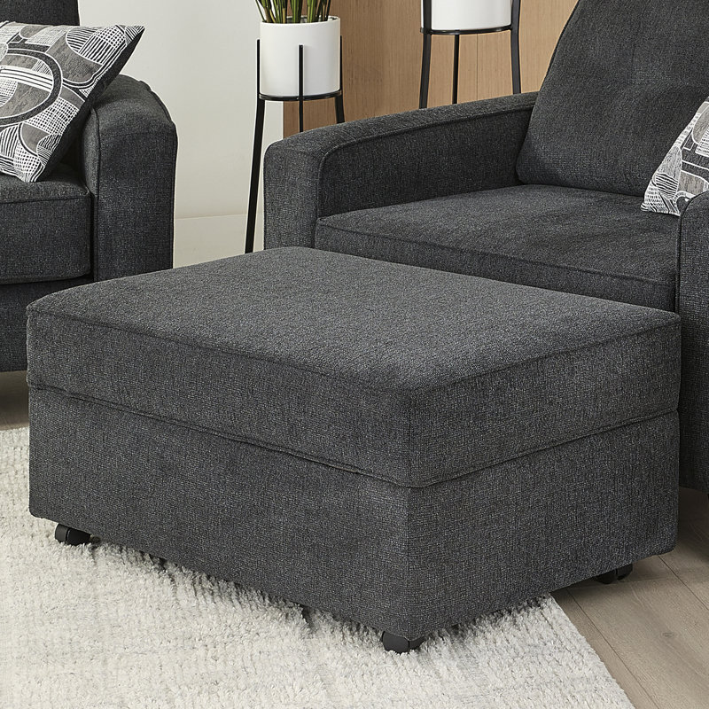Tyler Upholstered Ottoman, Eaton Ruby