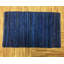 Tapis bleu abstrait en coton fait à la main Dhurrie-1269317642