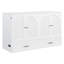 Grand lit escamotable grand avec tiroirs de rangement, lit mural pliable en rotin peu encombrant, blanc-366113692