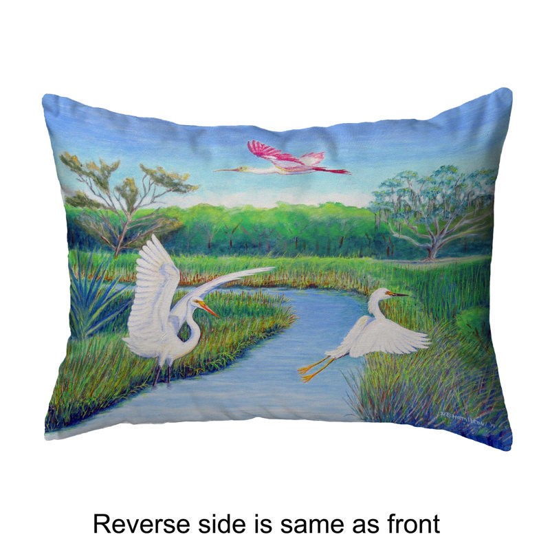 Housse et insert de coussin rectangulaire d'extérieur Marsh Wings, 11 po x 14 po