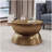 METAL HAMMERED COFFEE TABLE