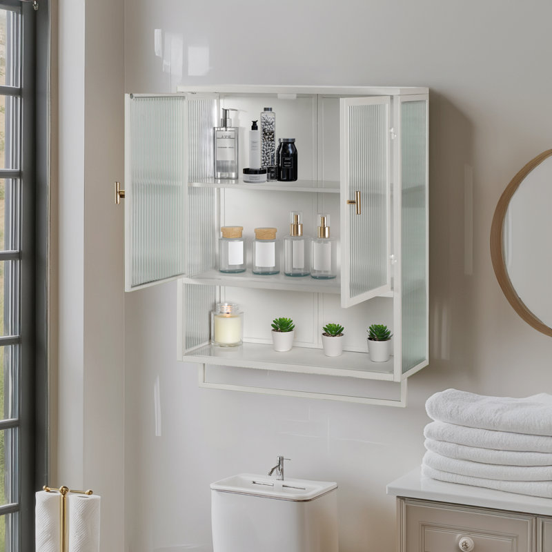 Armoire de salle de bain Viyana, Blanc