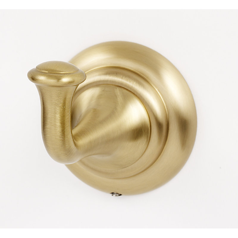 Single Robe Hook, Satin Brass
