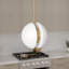 Luminaire suspendu 2 lumières avec abat-jour en verre blanc Rosenberger-1778156533