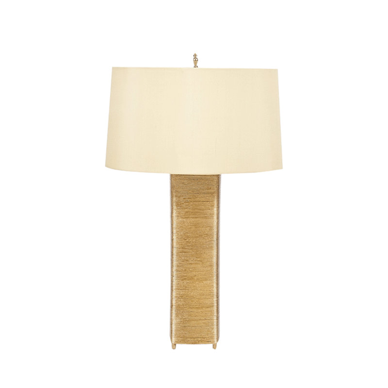 Wrapt Metal Table Lamp, Gold