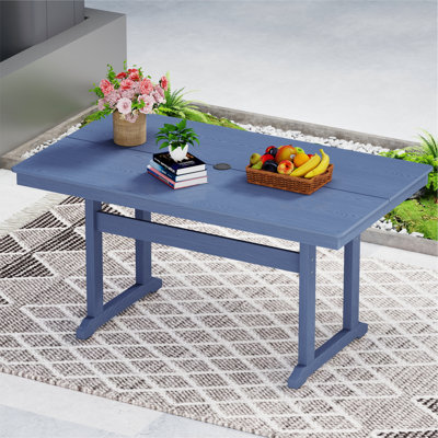Patio Dining Table Hdpe All-weather