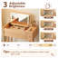 Coiffeuse en bois massif avec miroir inversé et modes d'éclairage-464247376-437111542