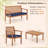 4 - Person Acacia Wood Patio Conversation Set with Cushions-404279849