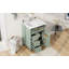 Meuble-lavabo simple 24 po avec lavabo en céramique, 4 tiroirs et armoire avec tablettes réglables, style moderne