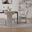Chaise de salle à manger rembourrée en chenille de 22,05 po de largeur avec pieds en bois d'hévéa-1245266841