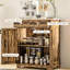 Buffet Modern Modern - rangement en bois massif. 2 tiroirs, portes, tablette réglable. Pour l'entrée, le salon. Avec l 26,75 po x P 15,75 po, H 33,5 po avec espace pour la salle à manger.