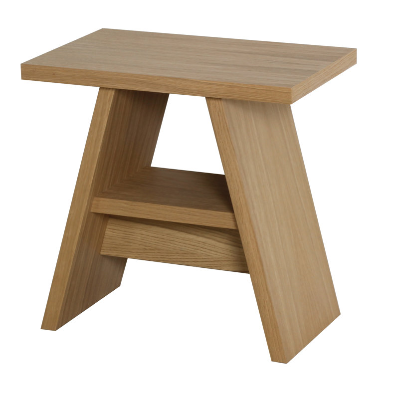 Mikkelsen 45cm W Manufactured Wood Bedside Table, Oak