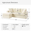 Wimberly Slipcovered Down Fill Sofa with Interchangeable Chaise Lounge-380831262