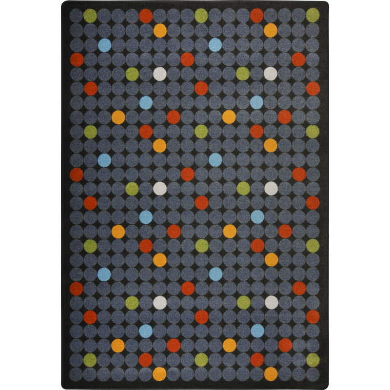 Playful Patterns Spot On Area Rug, Rectangle 3'10" x 5'4"