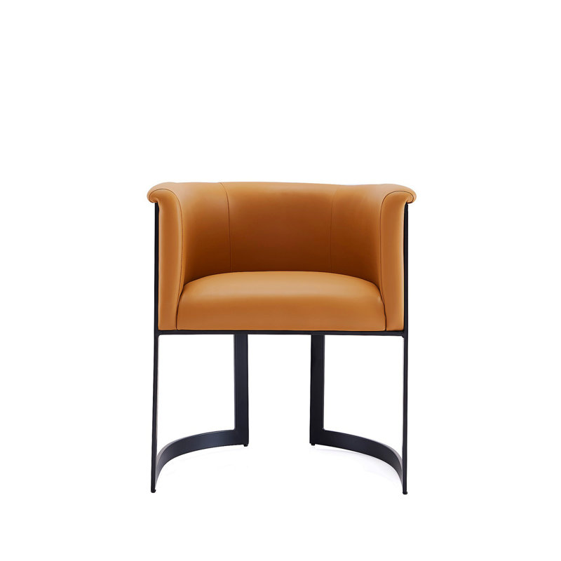 Chaise en cuir Corso, Chameau