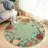 Floarl Machine Washable Rug with Rubber Backing for Living Room Modern Non-Slip Dining Room Rug Easy-Cleaning Floor Carpet for Bedroom Dorm Playroom-469763969