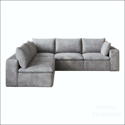 99x103" Cloud Sofa with Plush Cotton Filling and DIY Combination