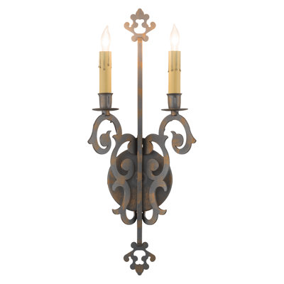 Lampe murale bougie 2 lumières Grimsley