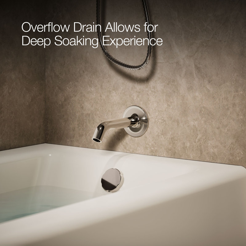 Bellwether® 60" x 32" Soaking Bathtub, Biscuit, Right