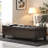 Ottoman Bench with Storage, Boucle Surface, and Rubber Wood Legs, 300 lbs Capacity for Modern Living-1367426575