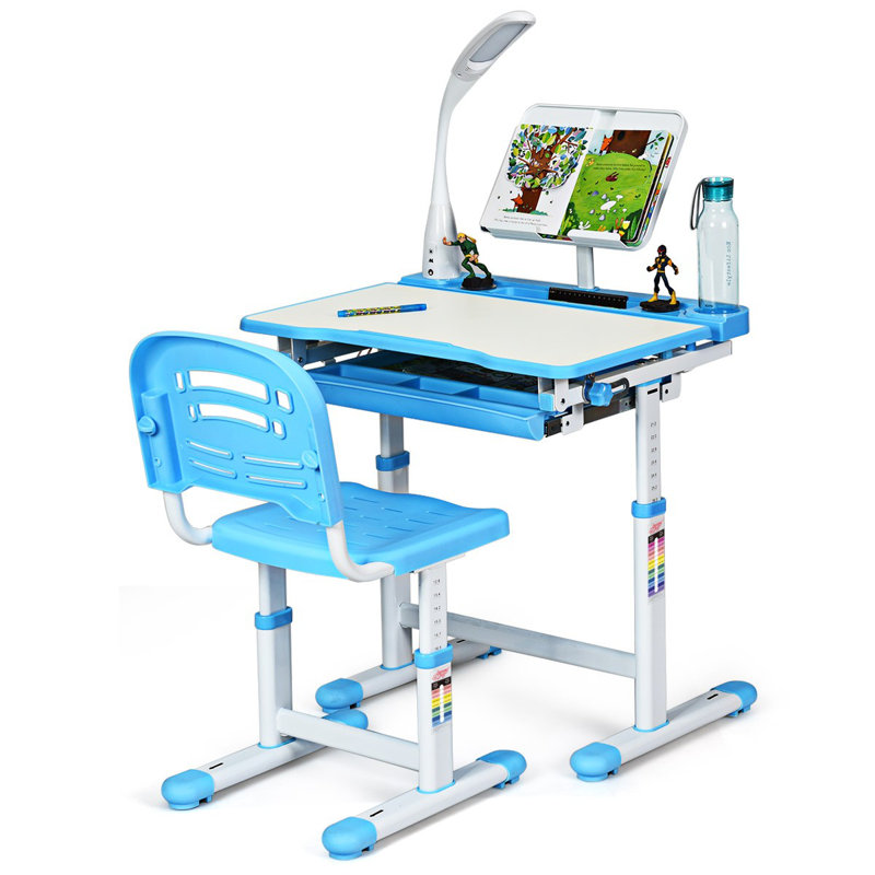 Sheehan 66cm Writing Desk Chair Set, Blue