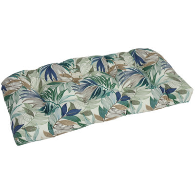 Coussin de causeuse d'extérieur 42 po x 19 po à dossier arrondi