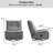 33.1" Wide Modern Comfortable Chenille Swivel and Glider Manual Recliner-642699361