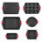 Baking Pan Set 6-Piece Nonstick Carbon Steel Bakeware Set with Silicone Handle