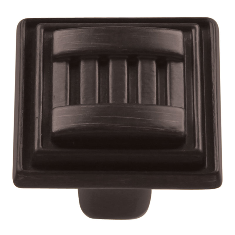 Sydney 1 1/16" Length Square Knob, Vintage Bronze