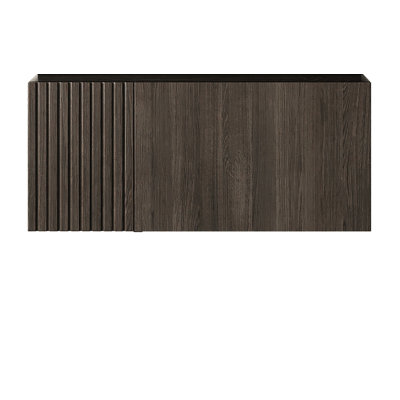 30" Muri Espresso Woodgrain Plywood Cabinet With Door And One Drawer, No Basin And Top, No Faucet And Sink Cover