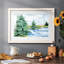 Evergreen Lake I, reproduction d'art encadrée-1038940503-1038940502
