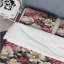 Ensemble de housse de couette à motif botanique pivoines rose foncé Renaissance-1037370566