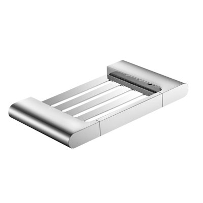 Tablette de douche Moon - fixation murale - laiton 8 po / chrome poli
