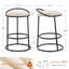 Tabouret de comptoir à dossier bas Kynsley-2142562166