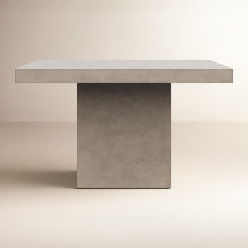 Kareen Bar & Counter Height Pedestal Dining Table, Dark Gray, Bar Table (41.75" Height)