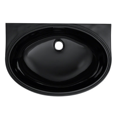 Lavabo de salle de bain ovale encastré TOTO® 21-5 / 8 "x 14-5 / 8", ébène