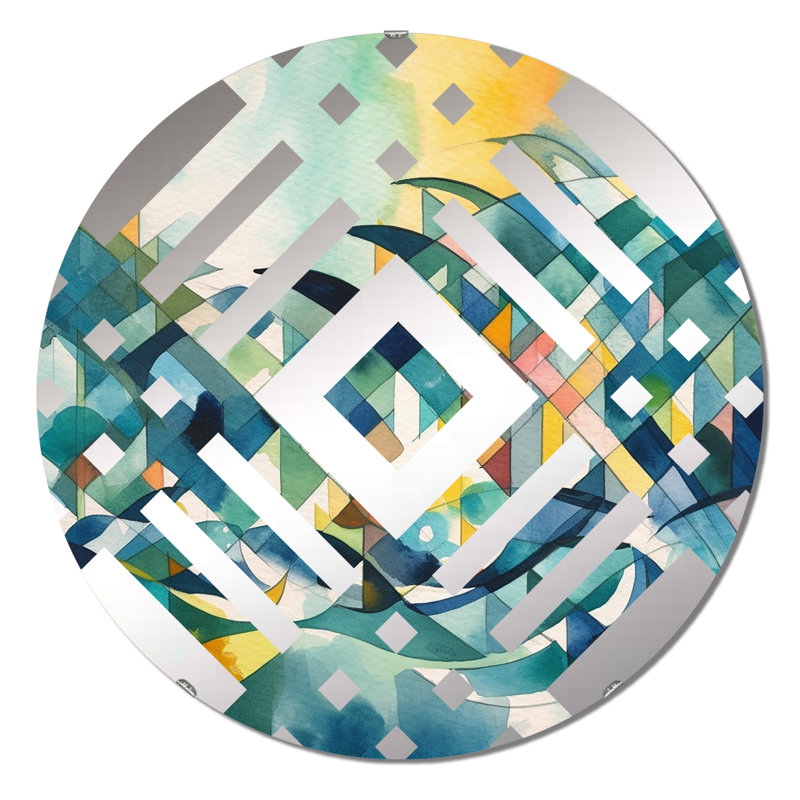 Lashanna - Miroir décoratif diamant, 23,6 po x 23,6 po