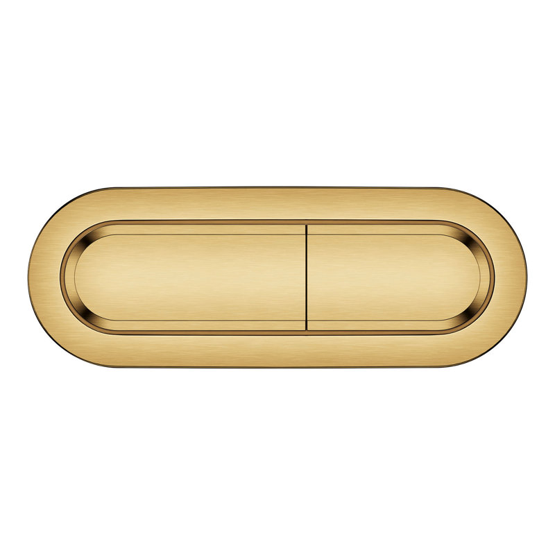 Essence Dual Flush Actuator, Brushed Gold