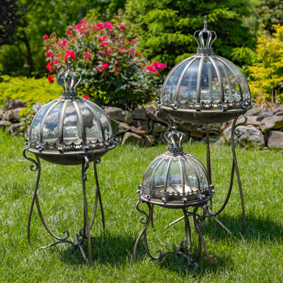 Glass Dome Terrariums with Stand "Marseilles 1792"